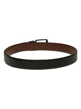 Load image into Gallery viewer, Men's Texture Formal Reversiable Black & Brown Leather Belt