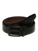 Load image into Gallery viewer, Men's Solid Formal Reversiable Black & Brown Leather Belt