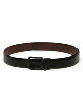 Load image into Gallery viewer, Men's Solid Formal Reversiable Black & Brown Leather Belt