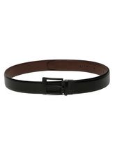 Load image into Gallery viewer, Men's Solid Formal Reversiable Black & Brown Leather Belt