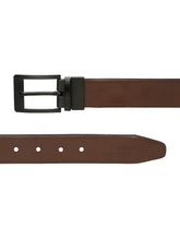 Load image into Gallery viewer, Men's Solid Formal Reversiable Black & Brown Leather Belt