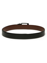 Load image into Gallery viewer, Men's Texture Formal Reversiable Black & Brown Leather Belt