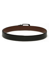 Load image into Gallery viewer, Men's Texture Formal Reversiable Black & Brown Leather Belt