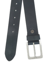 Load image into Gallery viewer, Mens Classic Navy Leather Casual Belt- Clearance sale