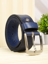 Load image into Gallery viewer, Men Classic Blue Leather Casual belt