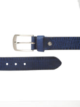 Load image into Gallery viewer, Men Classic Blue Leather Casual belt