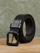 Load image into Gallery viewer, Men Black Leather Casual belt