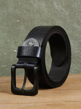 Load image into Gallery viewer, Men Blue Leather Casual belt