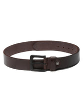 Load image into Gallery viewer, Men Deep Brown Leather Casual belt