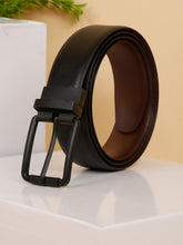 Load image into Gallery viewer, MEN BLACK SOLID LEATHER BELT