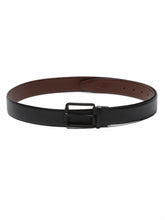 Load image into Gallery viewer, MEN BLACK TEXTURED LEATHER BELT