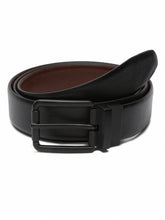 Load image into Gallery viewer, MEN BLACK TEXTURED LEATHER BELT