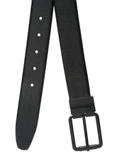 Load image into Gallery viewer, MEN BLACK TEXTURED LEATHER BELT