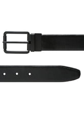 Load image into Gallery viewer, MEN BLACK TEXTURED LEATHER BELT