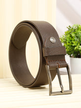 Load image into Gallery viewer, Men Classic Brown Leather Casual belt