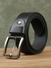 Load image into Gallery viewer, Mens Classic Black Leather Casual Belt