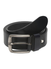 Load image into Gallery viewer, Mens Classic Black Leather Casual Belt