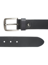 Load image into Gallery viewer, Mens Classic Black Leather Casual Belt