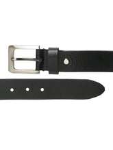 Load image into Gallery viewer, Men's Black Smoth Texture Leather Casual Belt