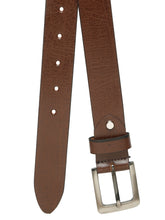 Load image into Gallery viewer, Men's Brown Smoth Texture Leather Casual Belt