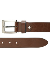 Load image into Gallery viewer, Men's Brown Smoth Texture Leather Casual Belt