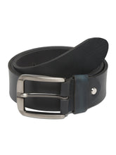 Load image into Gallery viewer, Mens Navy Textured Leather Casual belt