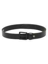 Load image into Gallery viewer, Men's Black Texture Leather belt with black buckle