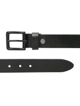 Load image into Gallery viewer, Men's Black Texture Leather belt with black buckle