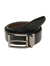 Load image into Gallery viewer, Men's Genuine Black & Brown Leather Reversible Belt