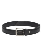 Load image into Gallery viewer, Mens Black Leather Pin-Buckle Casual Belt- clearance sale