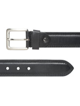 Load image into Gallery viewer, Mens Black Leather Pin-Buckle Casual Belt- clearance sale