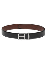 Load image into Gallery viewer, Teakwood Leather Men Textured Black Belt