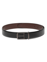 Load image into Gallery viewer, Teakwood Leather Men Textured Black Belt