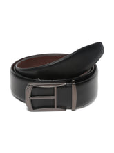 Load image into Gallery viewer, Teakwood Leather Men Textured Black Belt