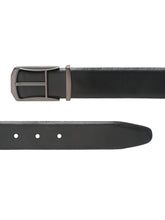 Load image into Gallery viewer, Teakwood Leather Men Textured Black Belt