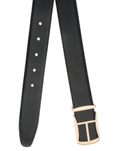 Load image into Gallery viewer, Teakwood Leather Men Textured Black Belt