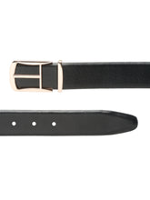Load image into Gallery viewer, Teakwood Leather Men Textured Black Belt