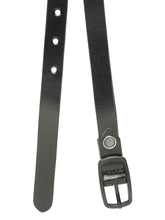 Load image into Gallery viewer, Women’s Black Leather Belt with Matte Black Buckle