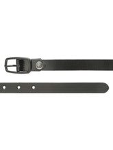 Load image into Gallery viewer, Women’s Black Leather Belt with Matte Black Buckle