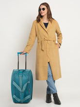 Load image into Gallery viewer, Teal Printed Small Duffel Trolley Bag