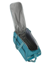 Load image into Gallery viewer, Teal Printed Medium Duffle Trolley Bag