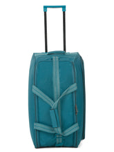 Load image into Gallery viewer, Teal Printed Large Duffle Trolley Bag