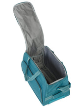 Load image into Gallery viewer, Teal Printed Large Duffle Trolley Bag