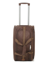 Load image into Gallery viewer, Brown Printed Small Duffel Trolley Bag