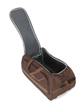 Load image into Gallery viewer, Brown Printed Large Duffel Trolley Bag