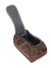 Load image into Gallery viewer, Brown Printed Medium Duffel Trolley Bag