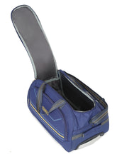 Load image into Gallery viewer, Navy Printed Cabin Duffel Trolley Bag