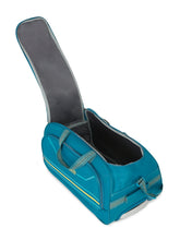 Load image into Gallery viewer, Teal Printed Medium Duffel Trolley Bag