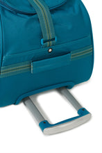 Load image into Gallery viewer, Teal Printed Medium Duffel Trolley Bag