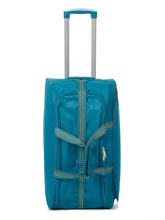 Load image into Gallery viewer, Teal Printed Large Duffel Trolley Bag